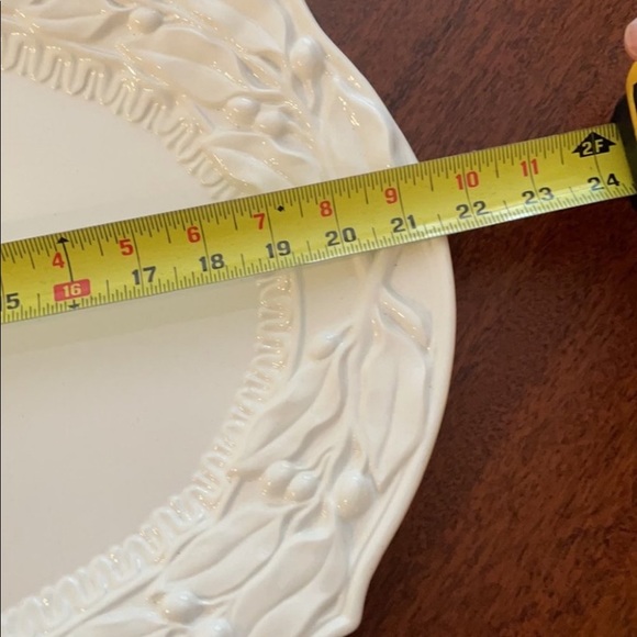 New Fitz and Floyd in original box Chateau Blanc large platter in white - Picture 11 of 13